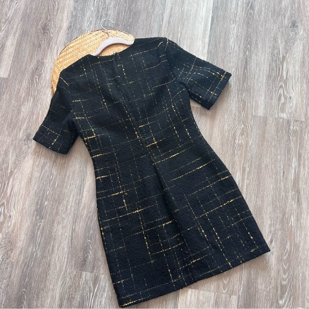 Zara black tweed sheath dress womens size M - Picture 8 of 8
